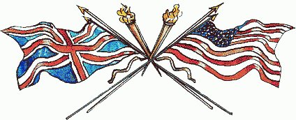 American and British flags American and British flags