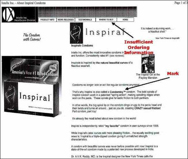 Description: Screenshot of webpage displaying a condom box. Description: Screenshot of webpage displaying a condom box.